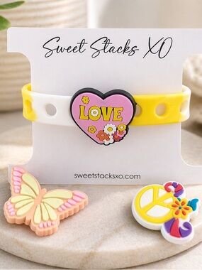 Stay Groovy Jelly Charm Bracelet